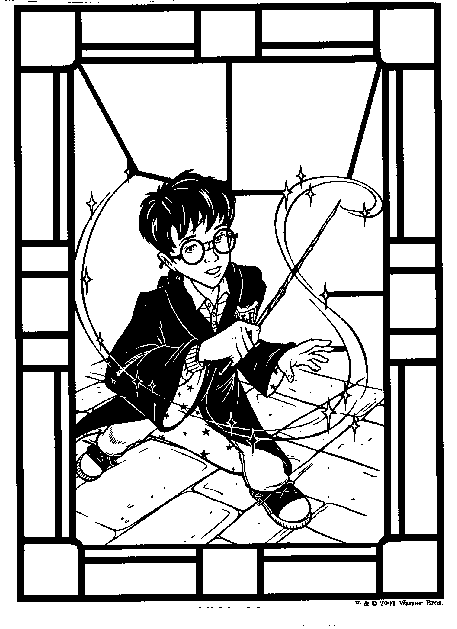 Plansa de colorat cu Harry Potter 20 113